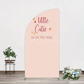 Lofaris Orange Sweet Cutie Baby Shower Half Moon Arch Backdrop